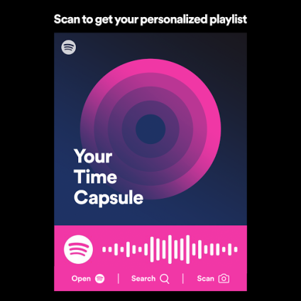 Your Time Capsule Playlist by Spotify scan code